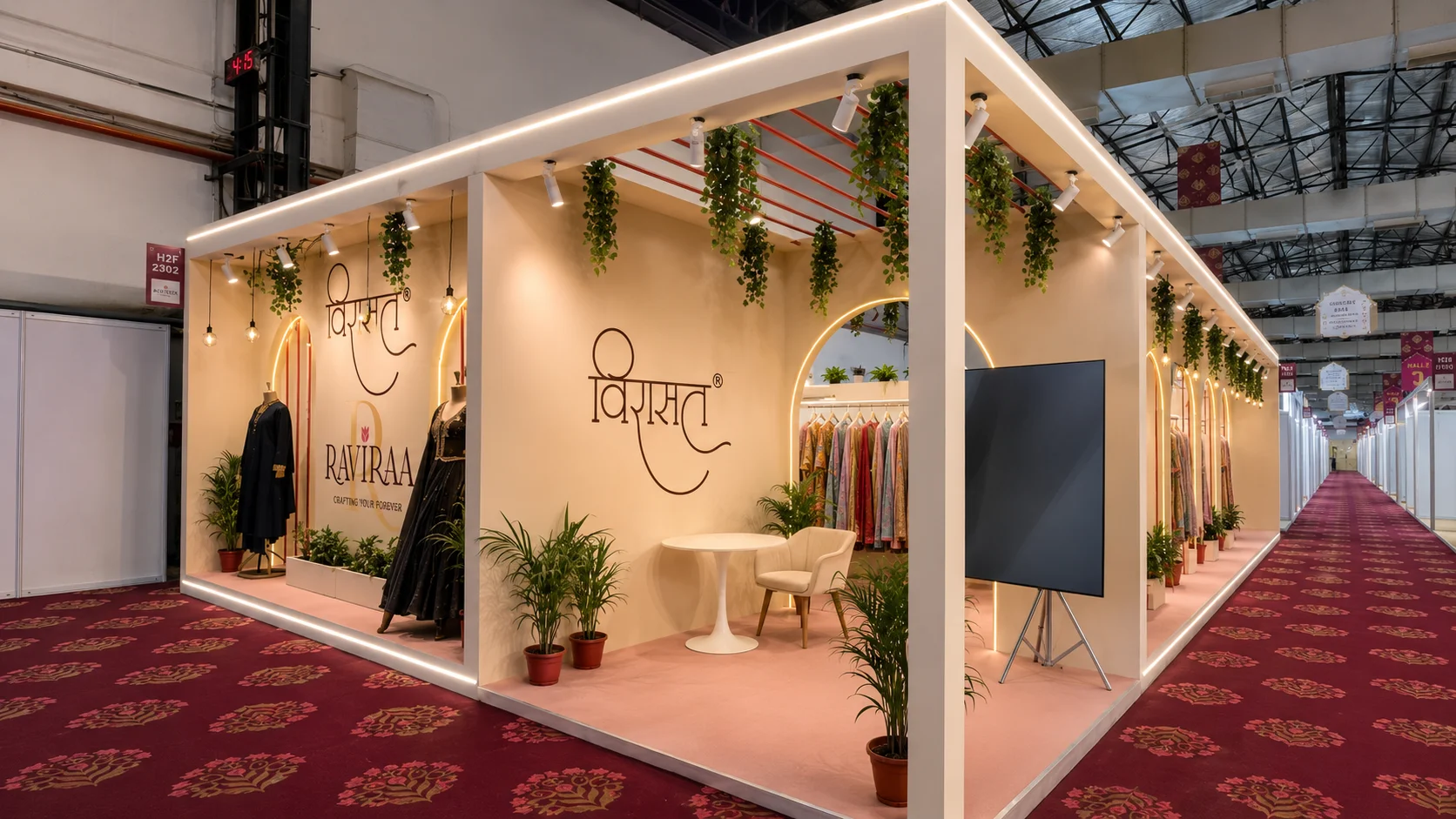 creative stall design for Zak Doors & Windows